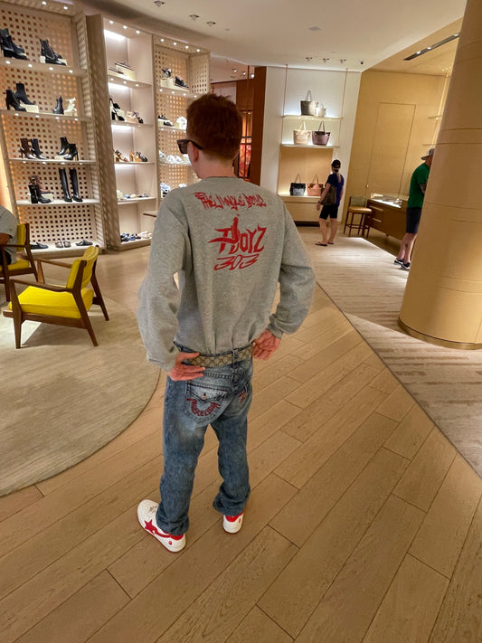 Long Sleeve “Graffiti” Sweater